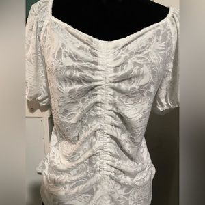 White sheer like top NWT